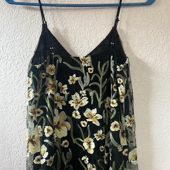 Aritzia Little Moon Floral Embroidered Sip Dress - Picture 3 of 5